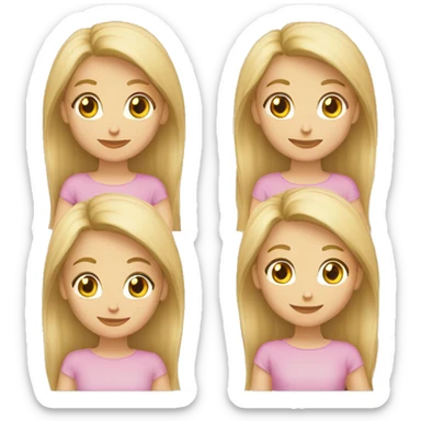 2 mejores amigas una rubia y otra castaña esquiando  sticker