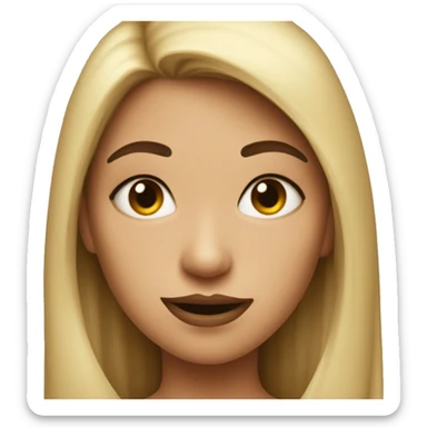 Batman face girl sticker