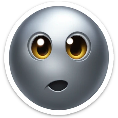 Metal cute black eyes Kirby ball driving on 4 car wheels sticker