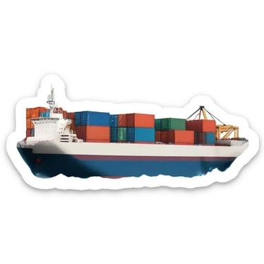 cargo ship sticker