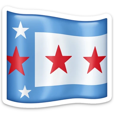 Chicago flag sticker