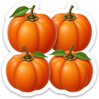 fuyu persimmon sticker