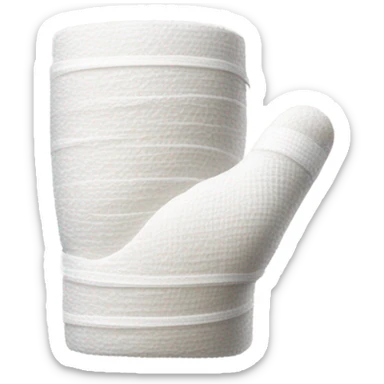 Thumb up with a bandage on sticker