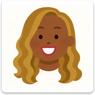 Edit the head only of the character in the reference image to have a darker skin color while preserving the Irasutoya cute, simple Japanese illustration style. No neck or body should be included, focus on the head only with the same style and simplicity. sticker