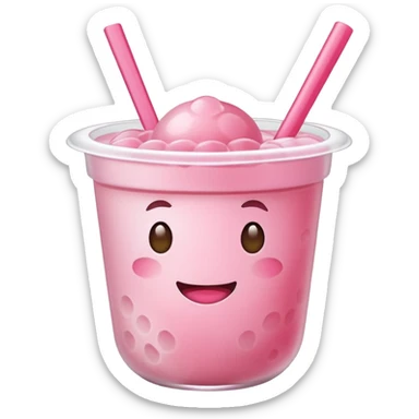 Lychee boba emoji  sticker