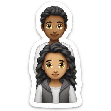 A young person with shemakh and eqal sticker