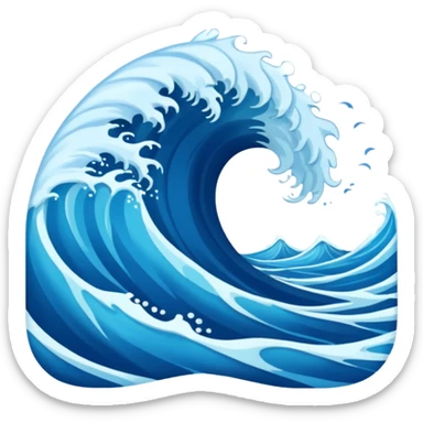 parting of the sea sticker