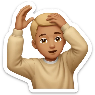 a person dabbing sticker