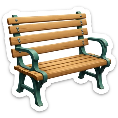 park Bench sticker