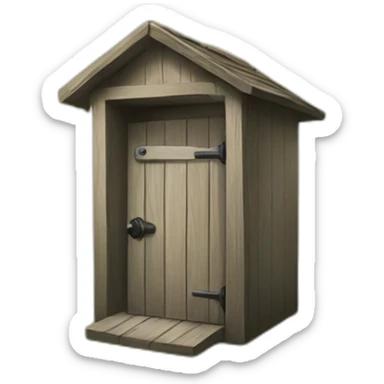 outhouse sticker