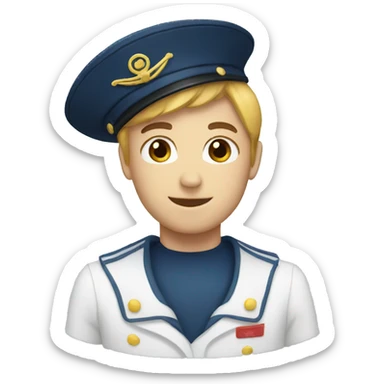 A sailor cap sticker
