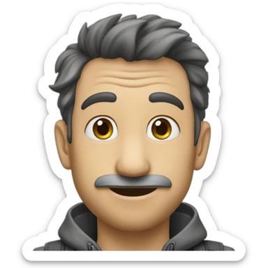 Un rat qui chevauche un homme sticker