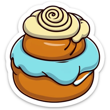 Cinnamon bun sticker