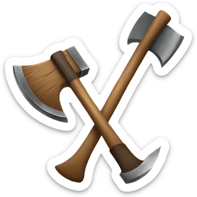 Axe and sledge sticker