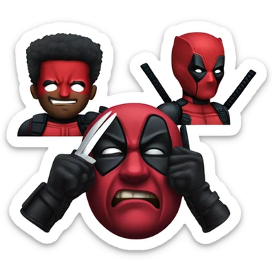 Deadpool wolverine sticker