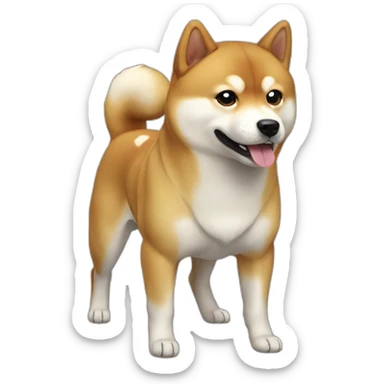 Shiba-typhoon sticker