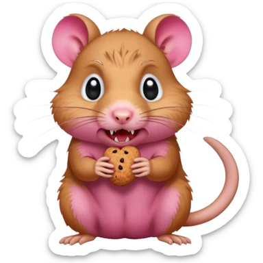 a Rabid Gerbil begging for food sticker