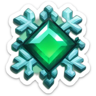 Pixel Battle Badge Winter Cold Snowflake Diamond Obsidian Emerald Flame Shiny Glow Reward Legendary Unique Epic Mystery sticker