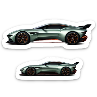 Une Aston martin vulcan sticker