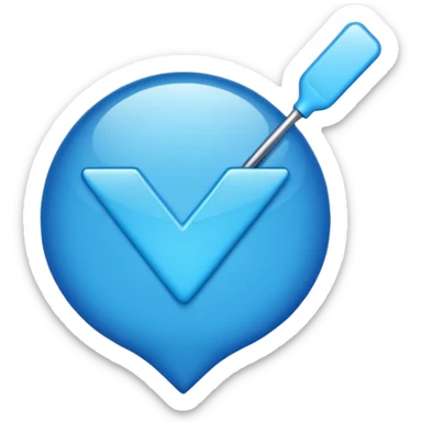 Create a blue checkmark for the nickname, do 1 in 1 as in tiktok sticker