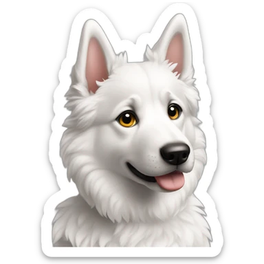 Chiot berger blanc suisse sticker