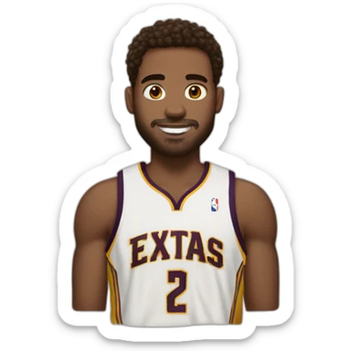 NBA white dude brown hair with 21 on his jersey sticker