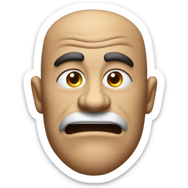 Guy who is disgusted  sticker