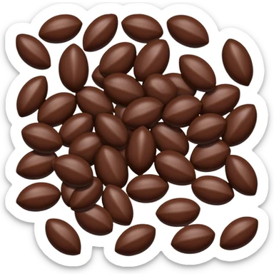 chocolate covered almonds sticker