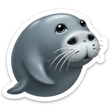 Seal with elephant trunk sticker
