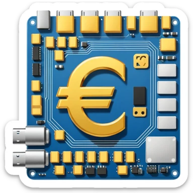 Motherboard euro sign  sticker