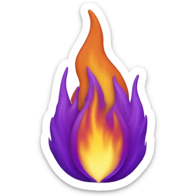 Purple Flames sticker