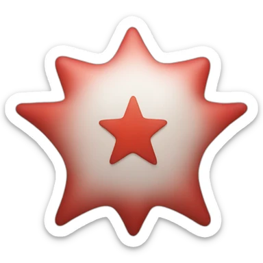 Red star written inside PT sticker