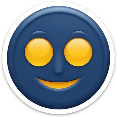 navy blue circle sticker