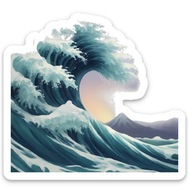 tsunami sticker