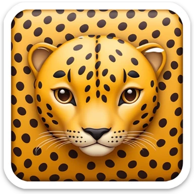 Leopard print love copy paste sticker