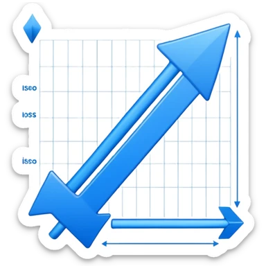 A graphics sheet in which graphic arrow is going up; Said sheet is called "Muscle mass" sticker