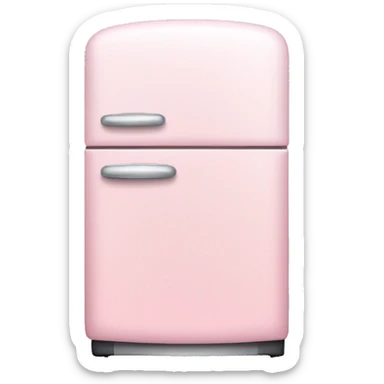 Light pink fridge sticker