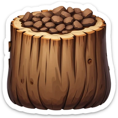 Fat log turd sticker