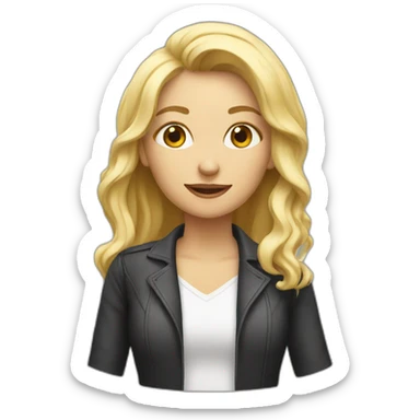 blonde video producer sticker