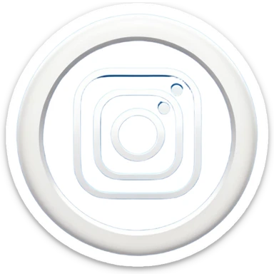 A high-resolution 2D icon of an Instagram-style verified badge. 8 jagged circle sticker