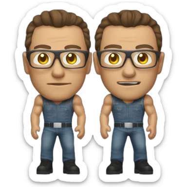 jean claude van damme sticker