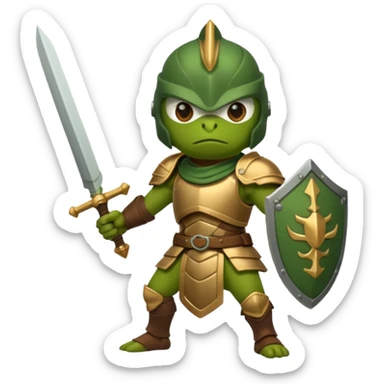 Pepe as Lu bu from 3 kingdoms in discord emoji format  sticker