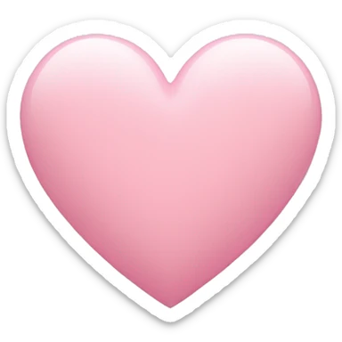 Pastell pink heart sticker