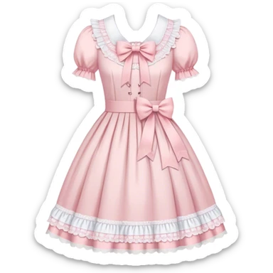 pastel lolita dress sticker