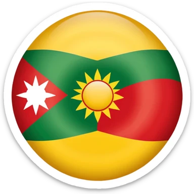 Kurdish flag sticker