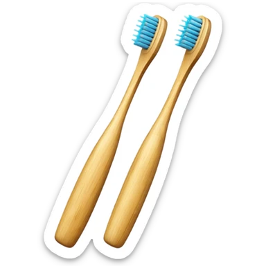 Bamboo toothbrush sticker