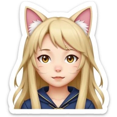 Neko girl sticker