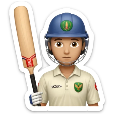 cricket batsman sticker