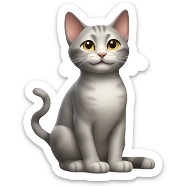 Welcoming cat sticker