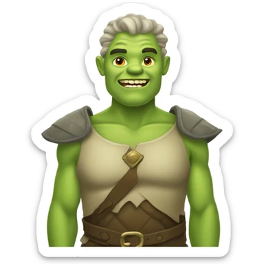 princess green ogre  sticker